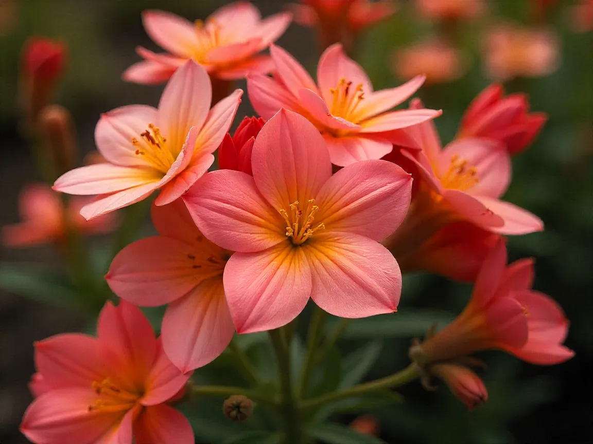 Seizoensgebonden bloemen in volle bloei