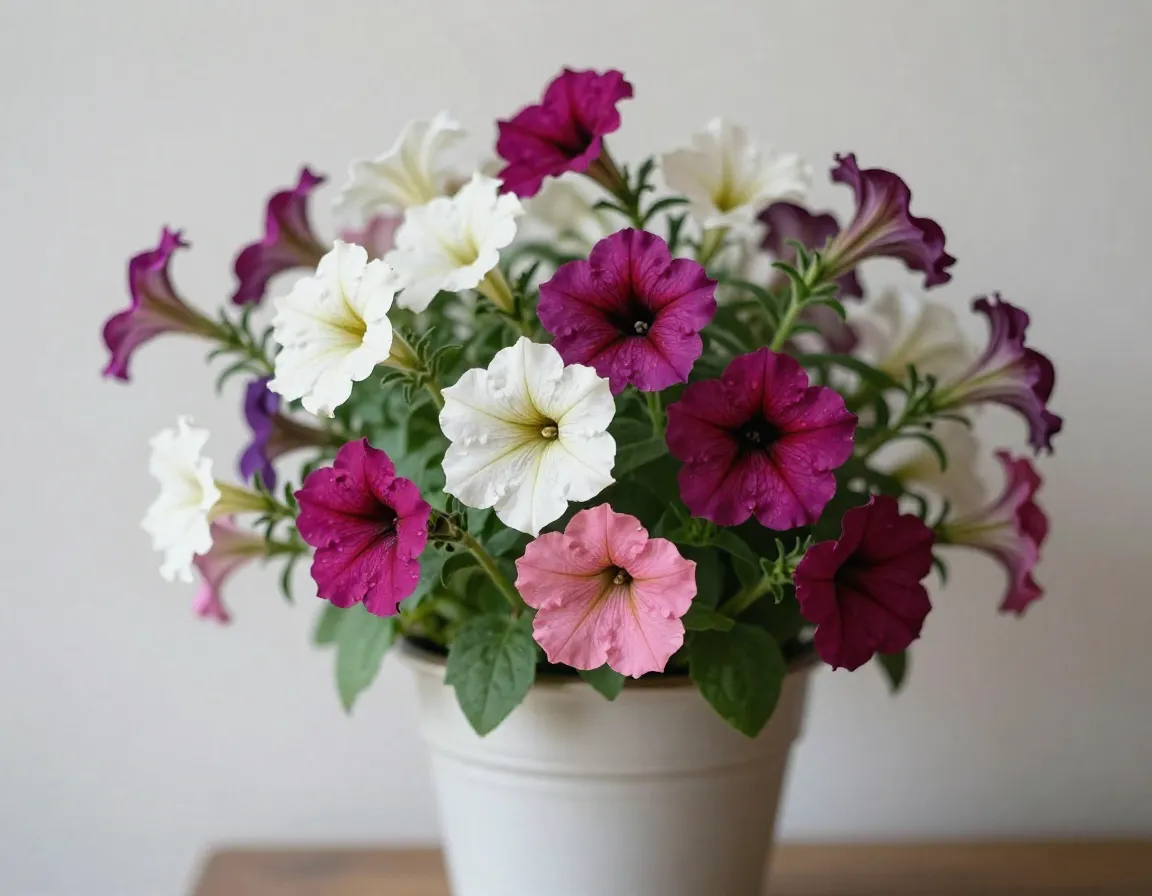 Petunias arrangement